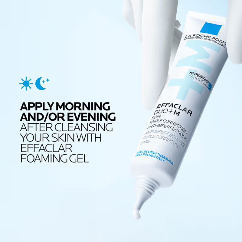 La Roche-Posay Effaclar Duo+M Gel with Salicylic acid, Anti-Acne Moisturiser for Acne-Prone Skin ( Pack of 2 )