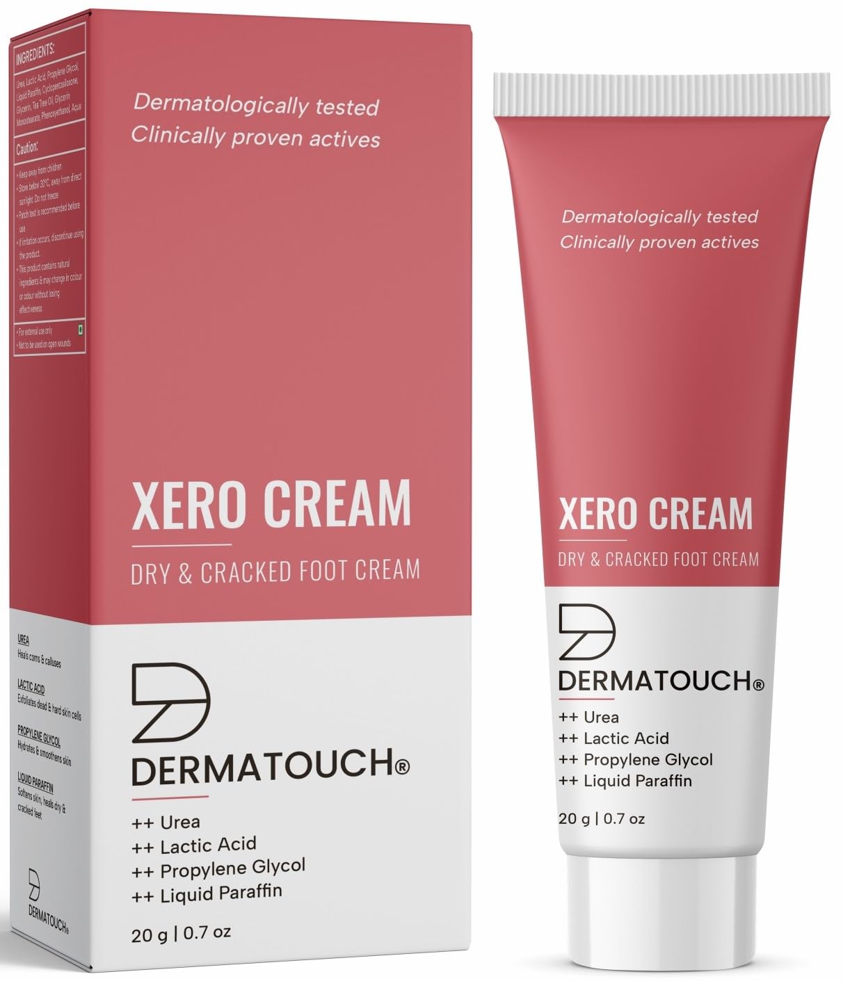 DERMATOUCH Xero Cream | Specially for Dry & Cracked Feet | Soothes & Moisturizes |For Corns & Calluses| For both Men & Women ( Pack of 2 )