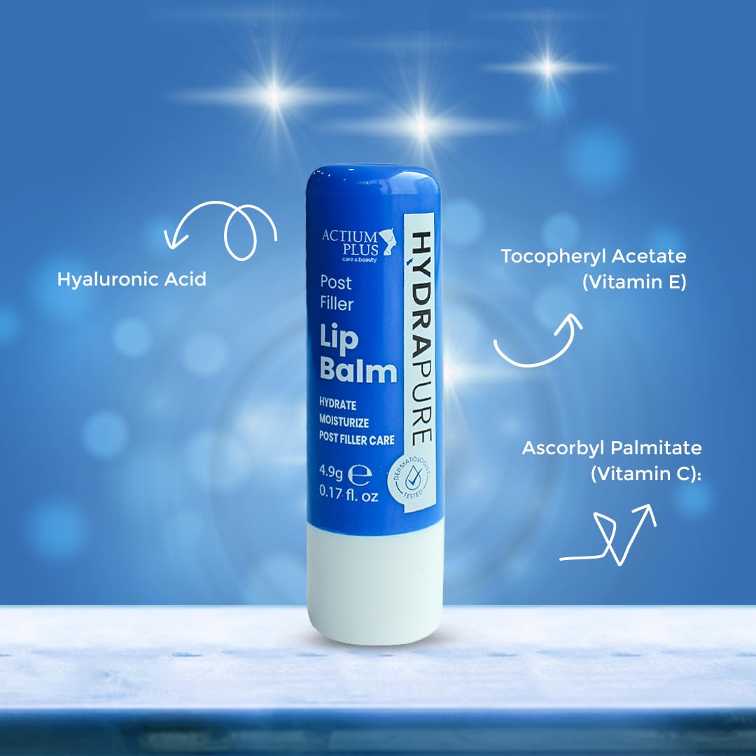 Actium Plus Hydrapure Post-Filler Lip Balm - Hydrate and Moisturize 4.9 g ( Pack of 2 )