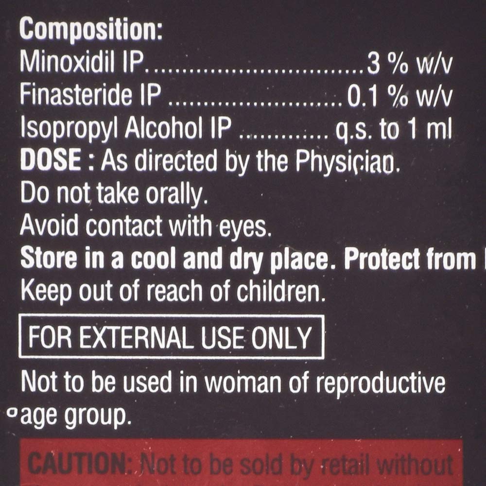 Morr F 3% - Bottle of 60 ml Solution with Minoxidil and Finasteride