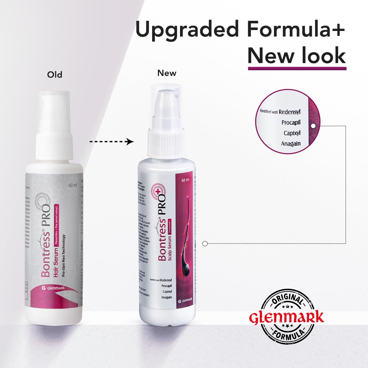 Bontress PRO+ Scalp Serum | Powered by Pro Active Peptides – 5% Capixyl, 3% Redensyl, 3% Anagain, 3% Procapil | Dermat recommended Hair Growth Serum | 94% Users Reported Hair Growth in 28 Days