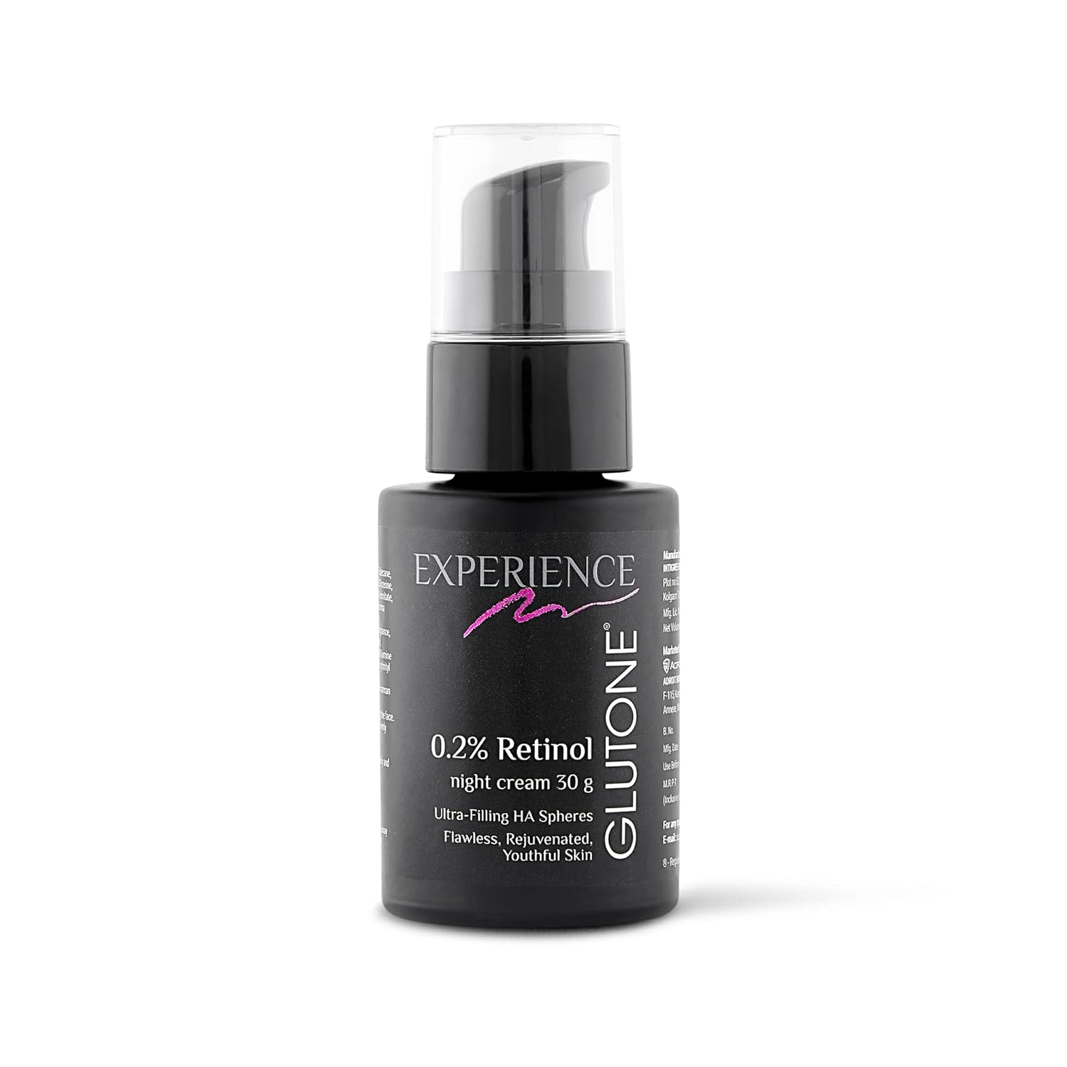 Glutone 0.2% Retinol Night Cream with Ultra Filling Hyaluronic Acid Spheres |Youthful & Rejuvenated Skin | Fades Wrinkles & Fine Lines | 30 g