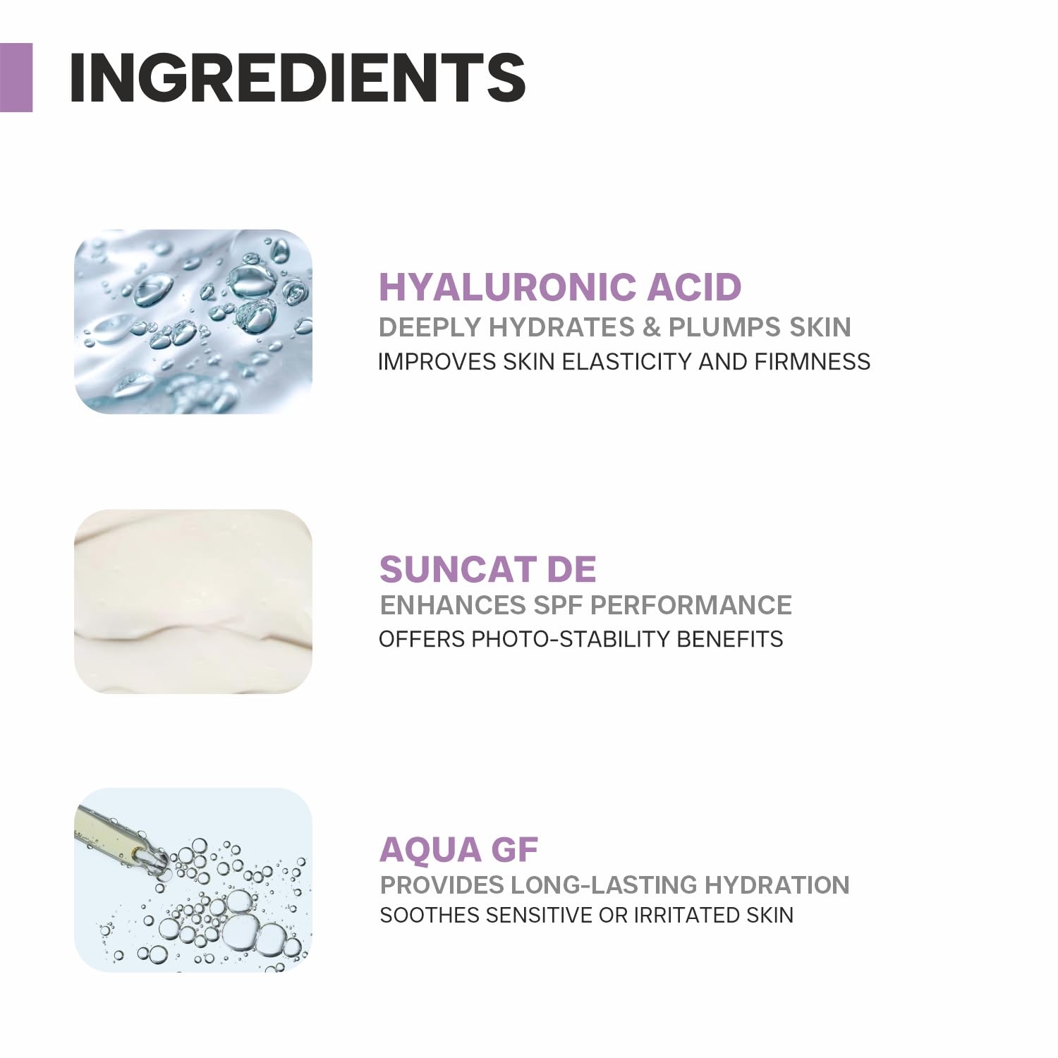 DERMATOUCH HYALURONIC ACID 1% SUNSCREEN | SPF 50 PA++++ | FOR ALL SKIN TYPES | NO WHITE CAST