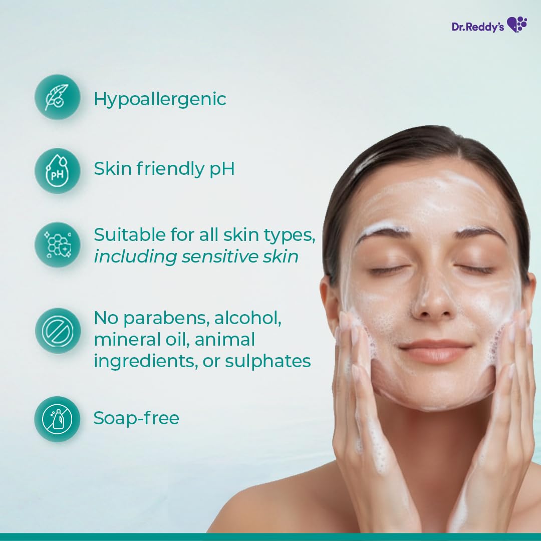 Venusia Hydrating & Barrier Protect Cleanser | With Ceramides, Hyaluronic Acid, Niacinamide, Pro-Vitamin B5 | For Normal, Dry, and Sensitive Skin | 125 ml | From the House of No.1 Dermatologist Recommended Moisturiser ( Pack of 2 )