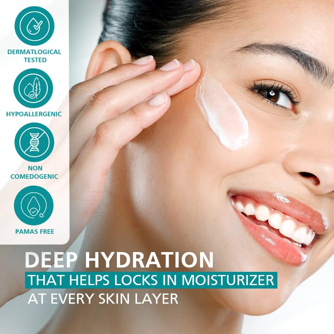 Venusia Max Intensive Moisturizing Cream | Enriched with 4D Hyaluronic Acid & Polyglutamic Acid | Clinically Proven Deep Penetration for Long lasting hydration | For Face & Body |No.1 Dermatologist Recommended Brand | Dry to Very Dry Skin | 150 g