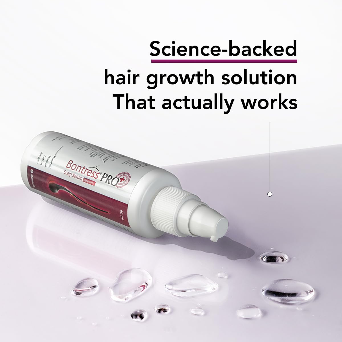 Bontress PRO+ Scalp Serum | Powered by Pro Active Peptides – 5% Capixyl, 3% Redensyl, 3% Anagain, 3% Procapil | Dermat recommended Hair Growth Serum | 94% Users Reported Hair Growth in 28 Days