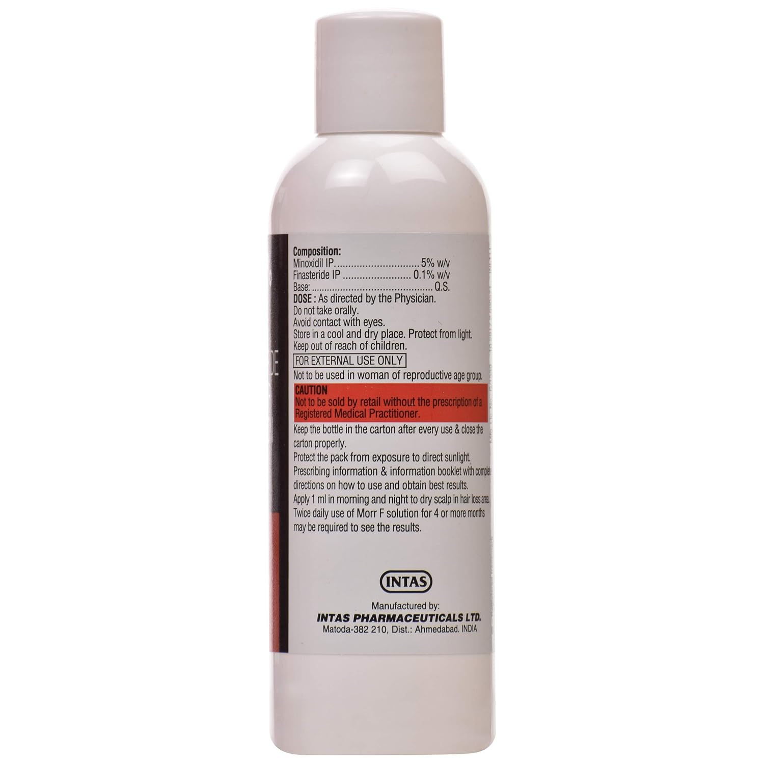 Morr F 5% - Bottle of 60ml Solution with Minoxidil and Finasteride