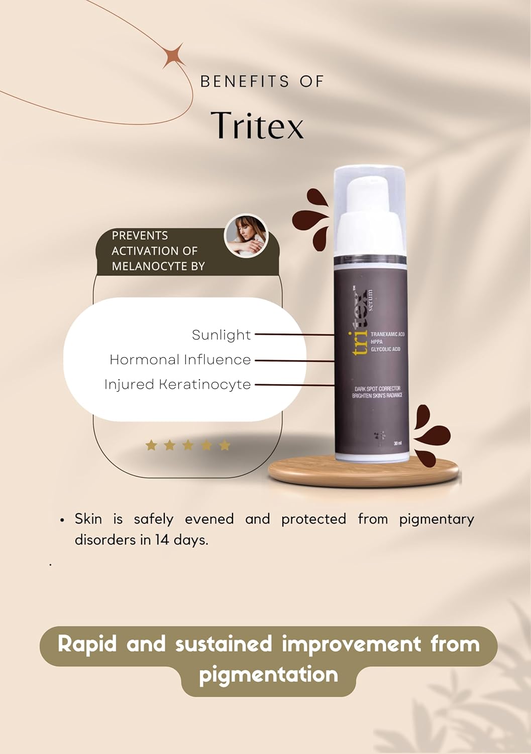 Tritex Serum – Skin Brightener & Dark Spot Corrector | 30 ml