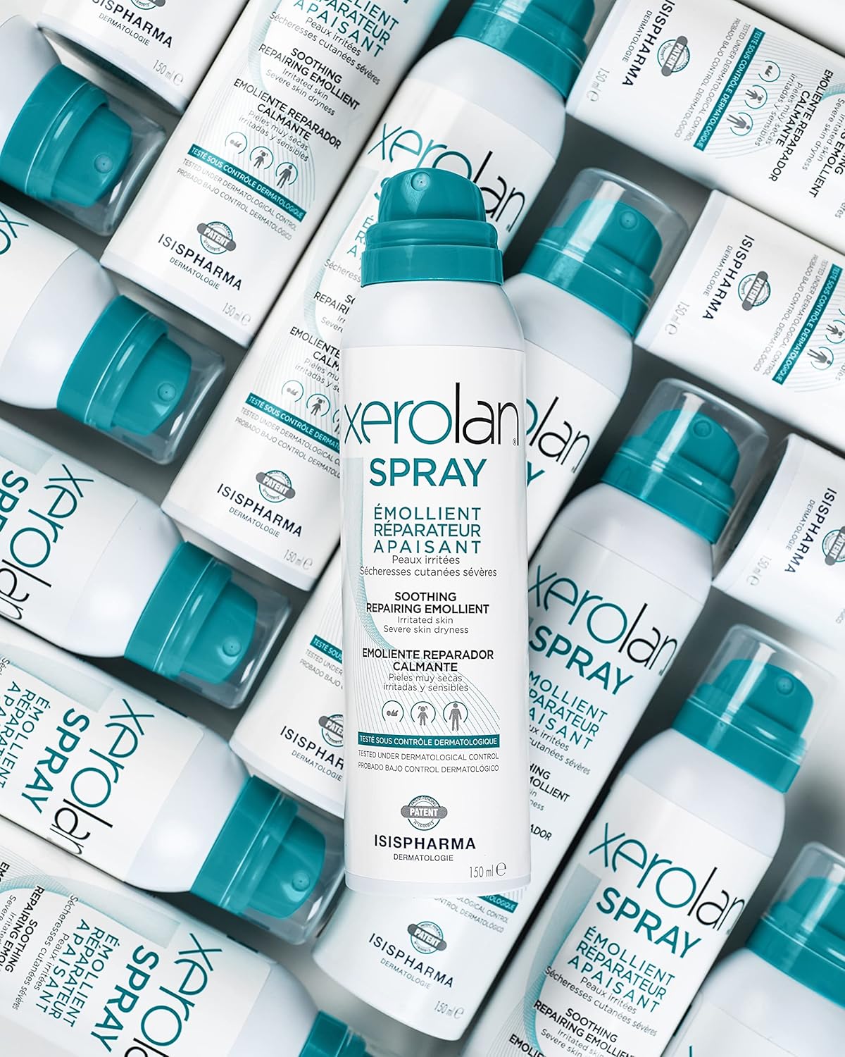 Isispharma - Xerolan Soothing Repair Emollient Spray - High Tolerance Care for Altered Skin Barrier - 150ml