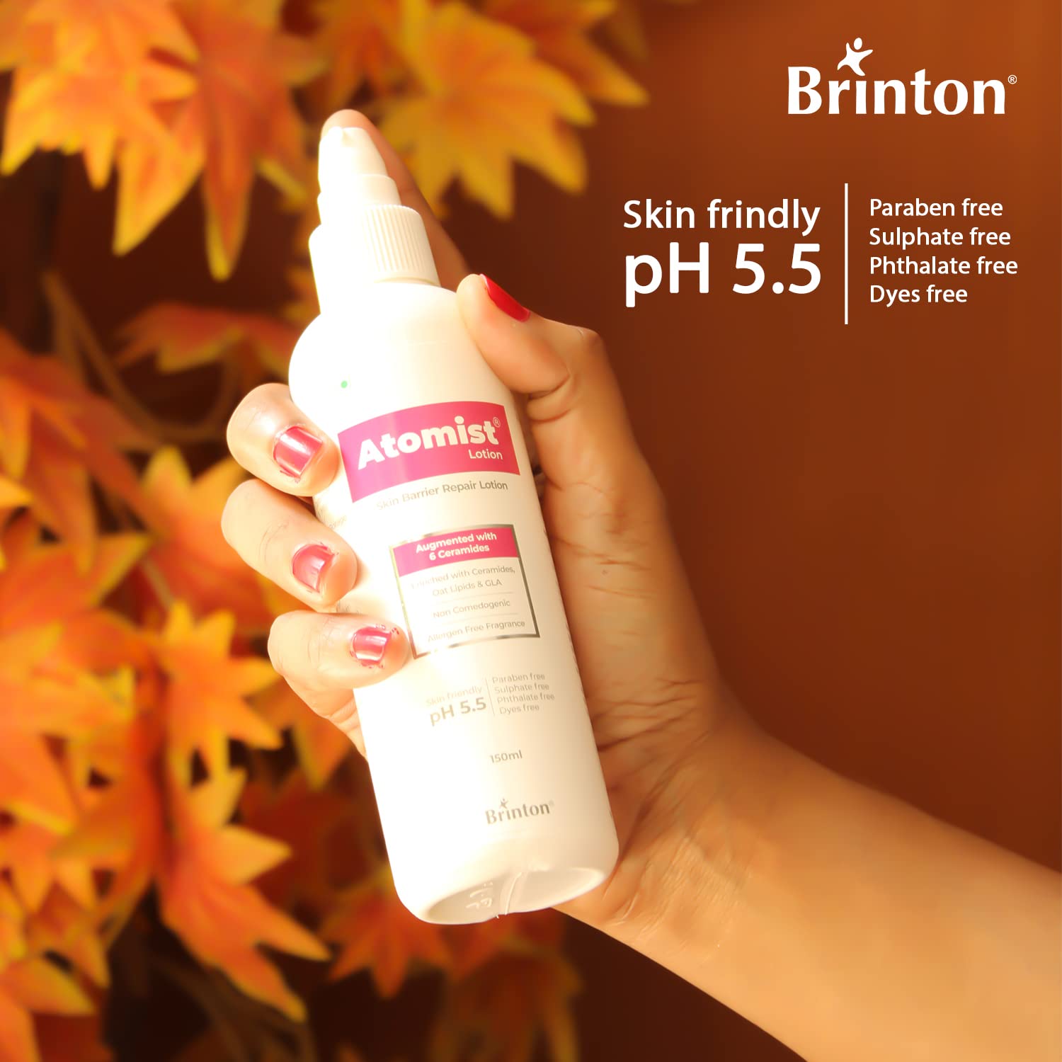 Atomist Skin Barrier Repair Cream / Lotion  for Dry and Itchy Skin | Enriched with Ceramides, Oats Lipids & GLA | Non Comedogenic & Dermatologically Tested