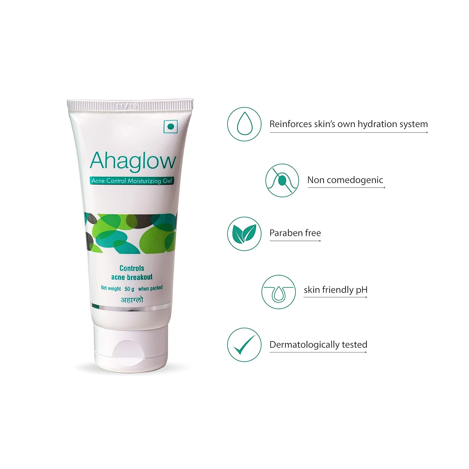 Ahaglow Acne Control Moisturizing Gel, Effectively Control Acne Breakouts, 50g