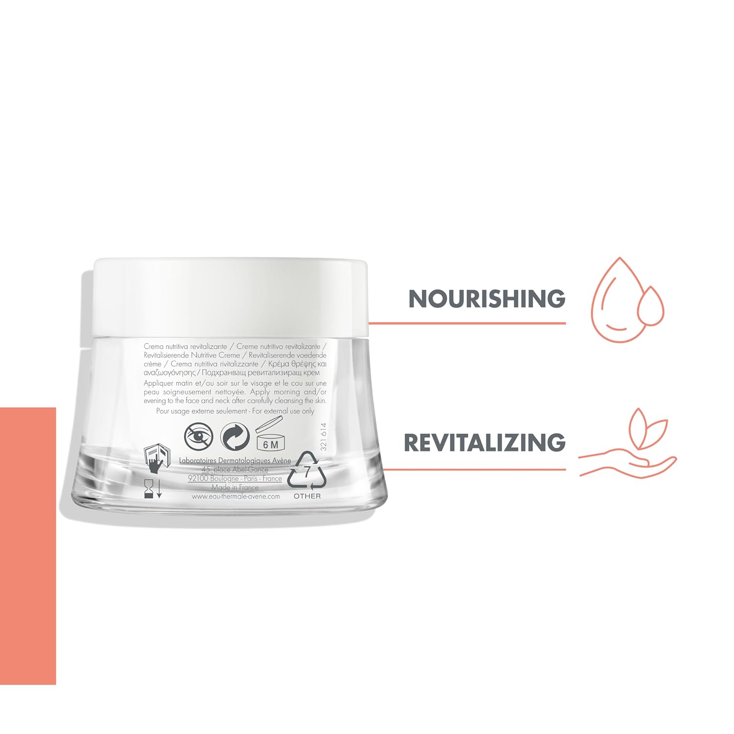 Avene Revitalising Nourishing Cream, 50 ml I Day/Night MoisturizerI Antioxidant I Berry Extracts I Dry/Very Dry & Sensitive skin I Noncomedogenic