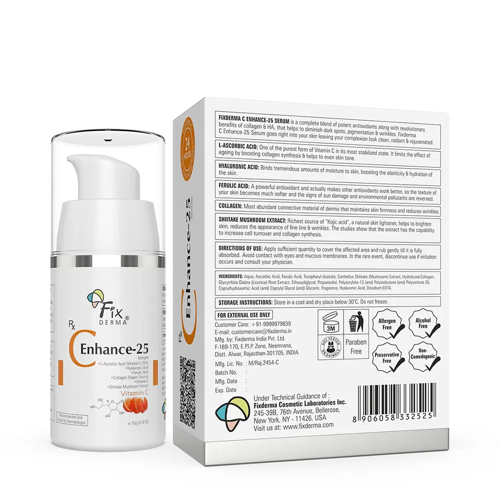 C Enhance-25 Serum, 15g | Purest Form of 25% Vitamin C for A Dewy Glow