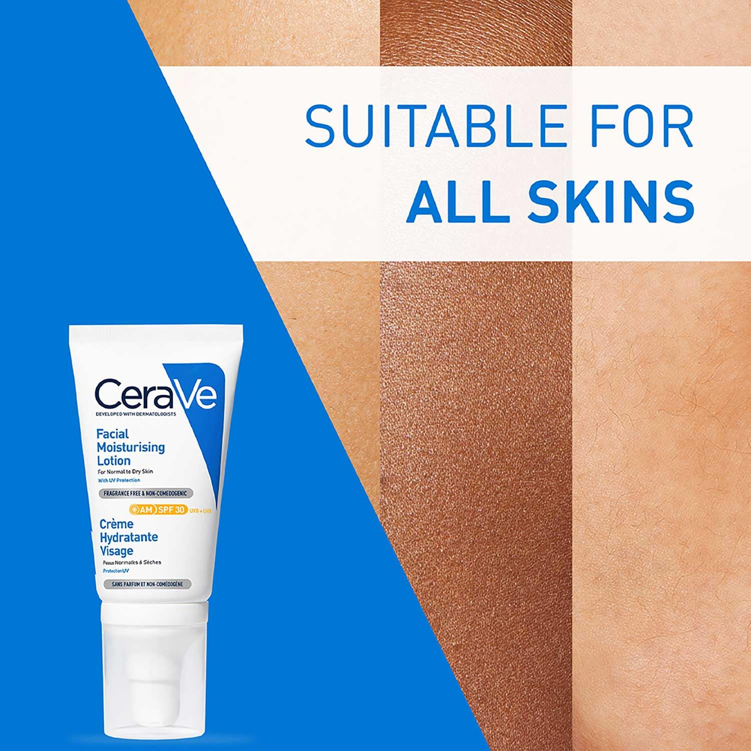 CeraVe AM Facial Moisturizing Lotion For Normal to Dry Skin (52ml) - Broad Spectrum SPF 30  Sunscreen | Non-Comedogenic, Paraben-Free And Fragrance-Free Lotion