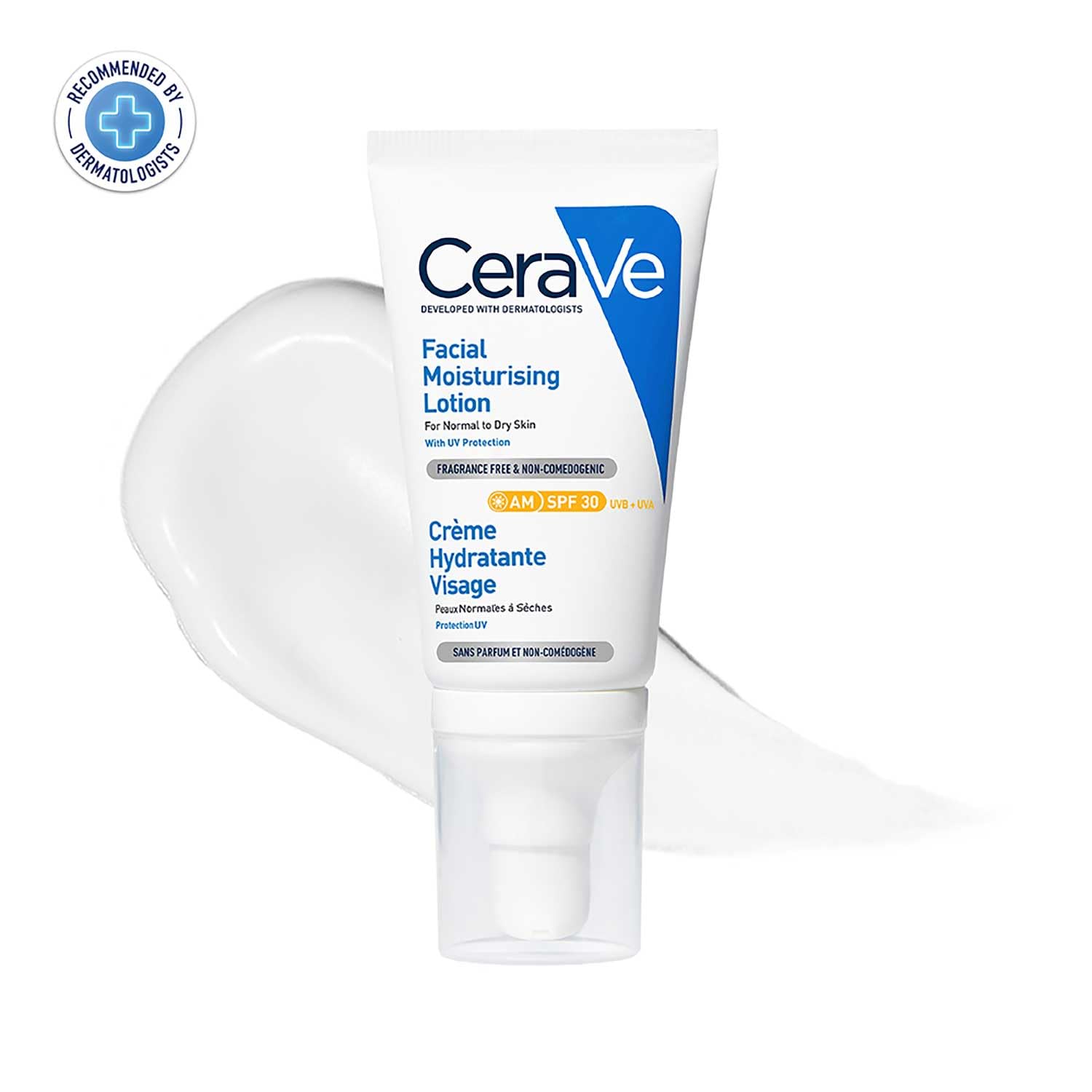 CeraVe AM Facial Moisturizing Lotion For Normal to Dry Skin (52ml) - Broad Spectrum SPF 30  Sunscreen | Non-Comedogenic, Paraben-Free And Fragrance-Free Lotion