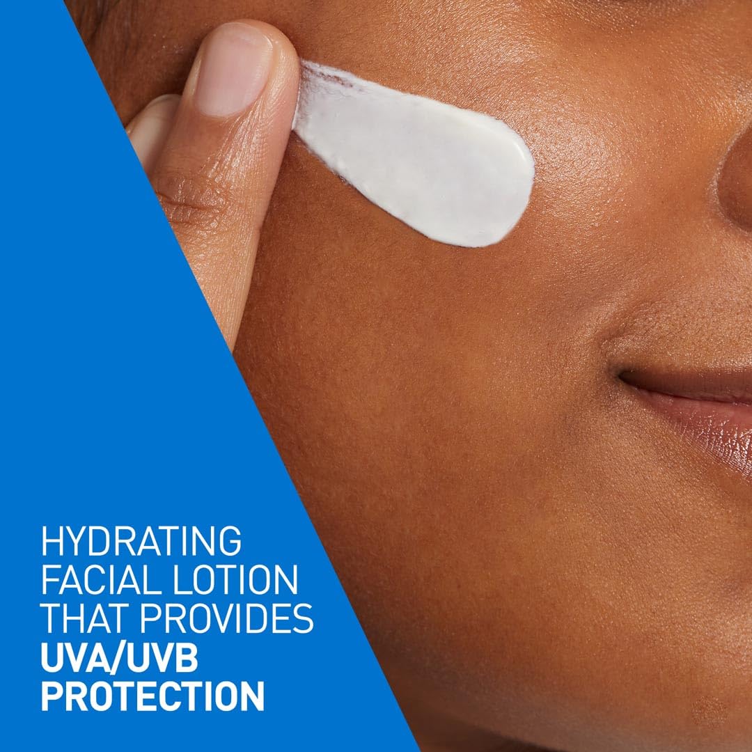 CeraVe AM Facial Moisturizing Lotion for Normal to Dry Skin (52 ml) with Broad Spectrum Sunscreen SPF 50, Enriched with Ceramides, Niacinamide & Hyaluronic acid