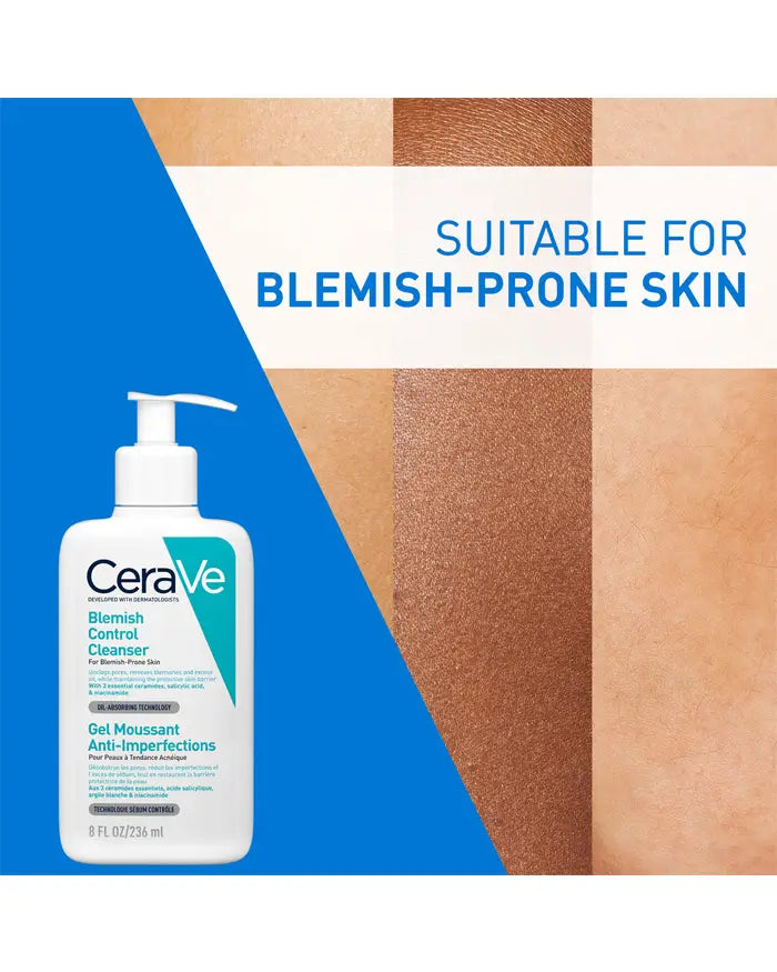 Cerave Blemish Control Cleanser With 2% Salicylic acid, 236 ml