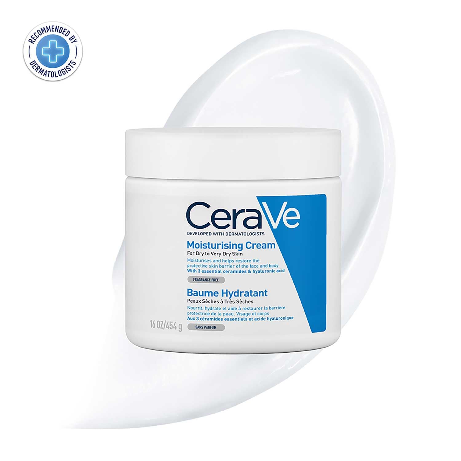 CeraVe Moisturizing Cream For Dry To Very Dry Skin - Formulated with 3 Essential Ceramides And Hyaluronic Acid | Non-Comedogenic Moisturizer For Face and Body