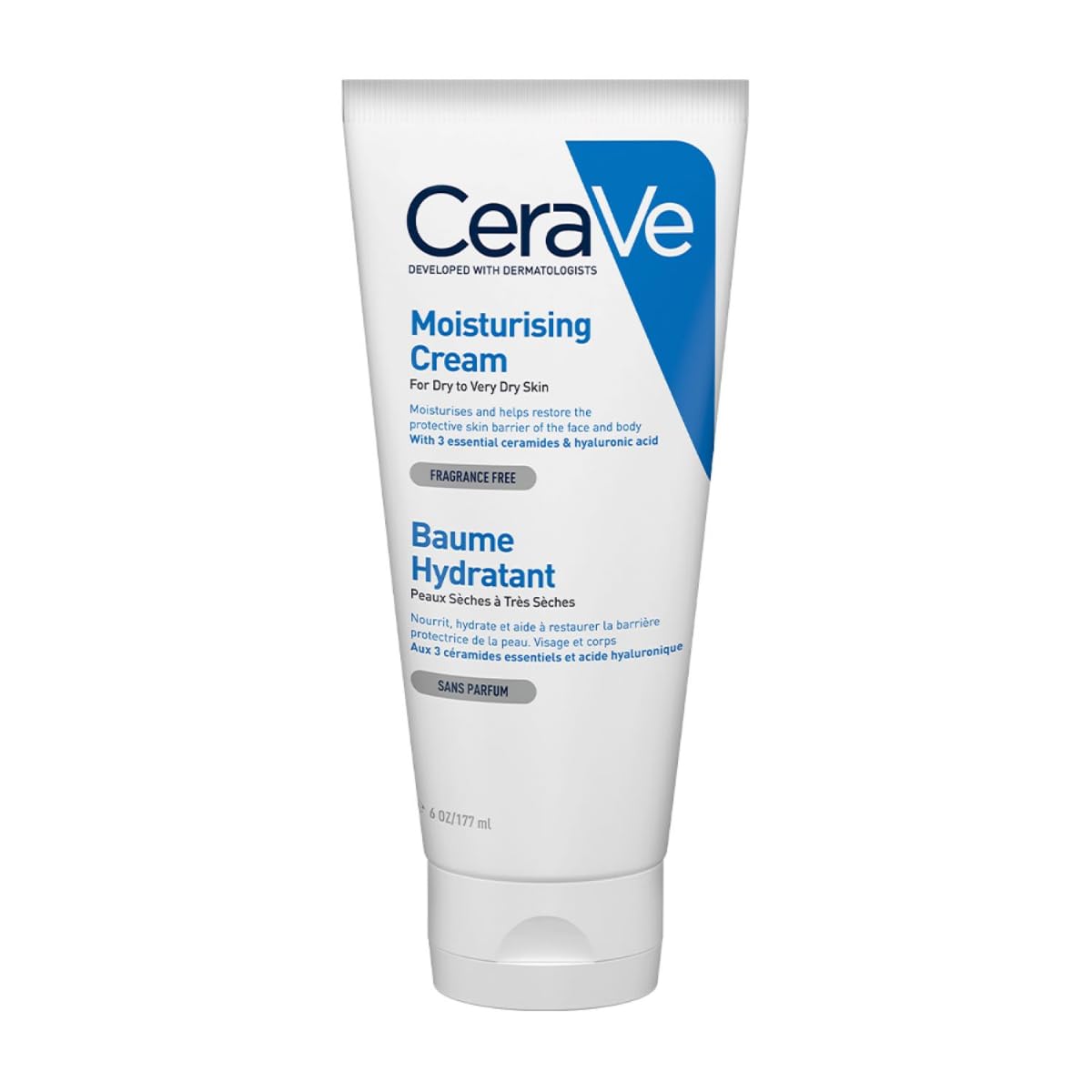 CeraVe Moisturizing Cream For Dry To Very Dry Skin - Formulated with 3 Essential Ceramides And Hyaluronic Acid | Non-Comedogenic Moisturizer For Face and Body