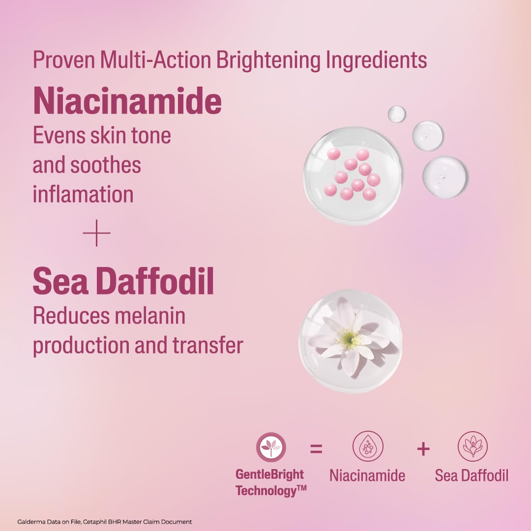 Cetaphil Brightening Night Comfort Cream | For Dark Spots, Uneven Skin Tone| Fragrance Free| Dermatologist Recommended, 50g