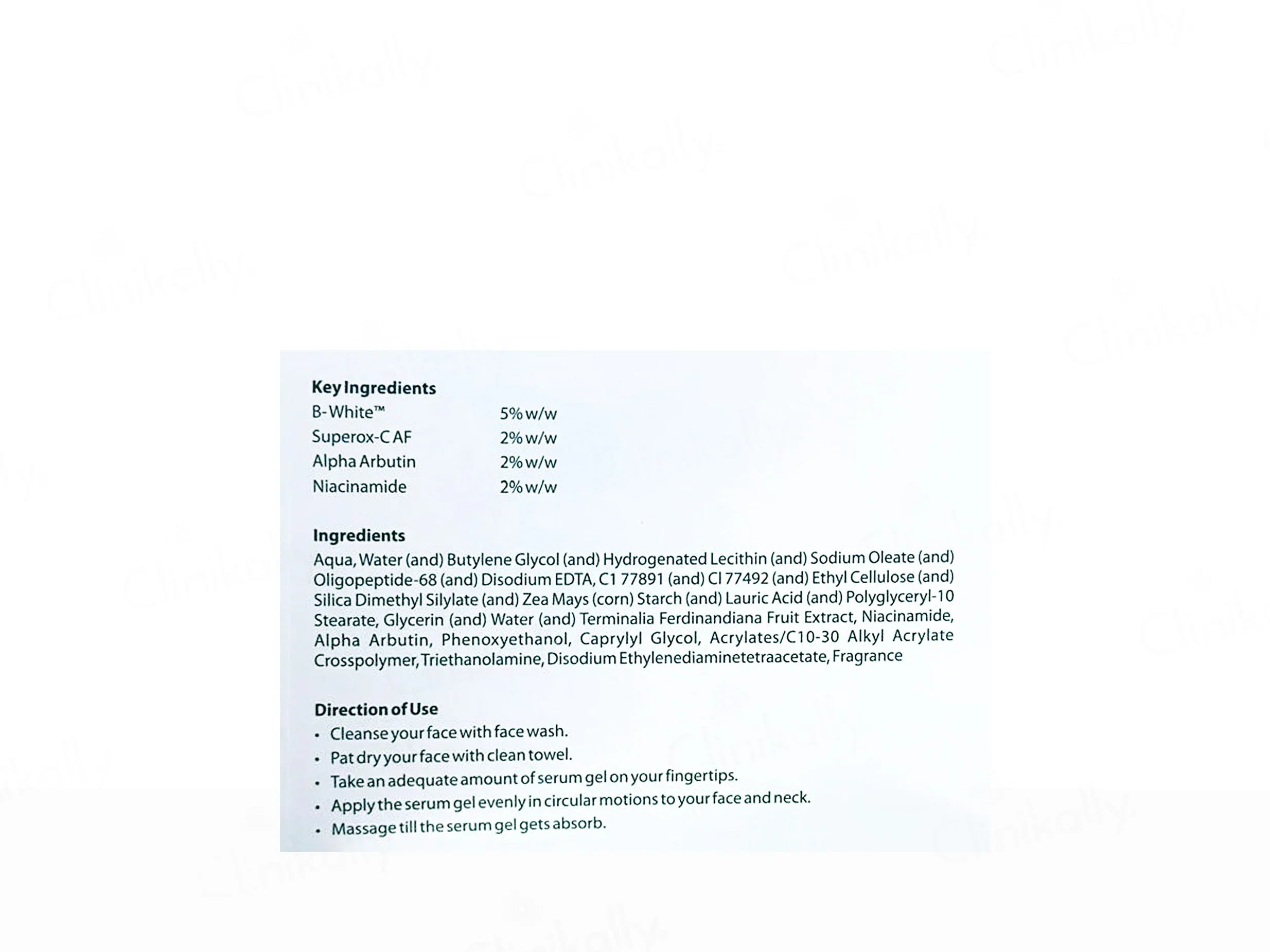 IPCA Cutibrite Skin Brightening Face Serum Gel | 20g - Skiynse Dermatologique