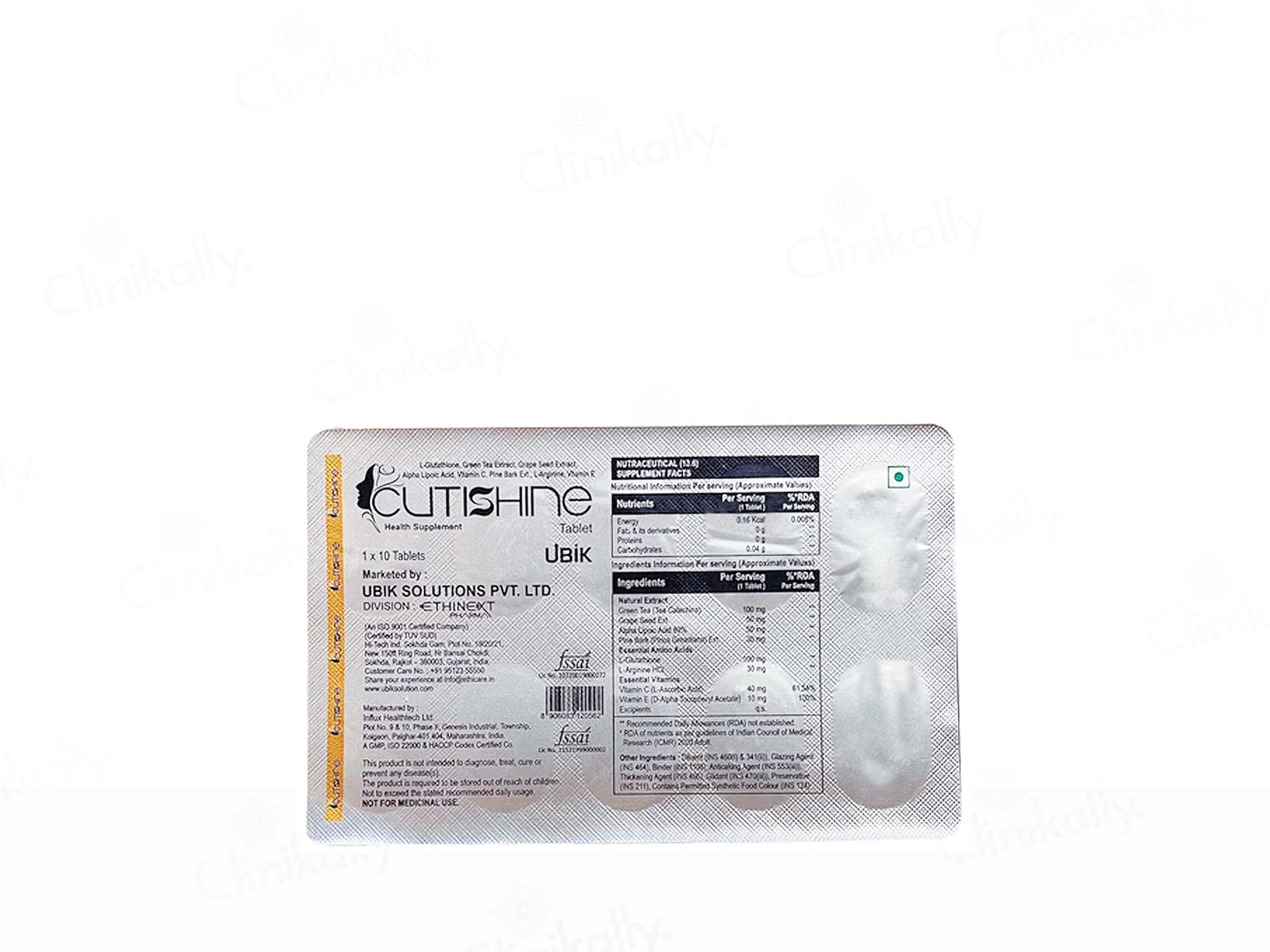 Cutishine Tablet For Hair Growth (3 * 10 Tablets) - Skiynse Dermatologique