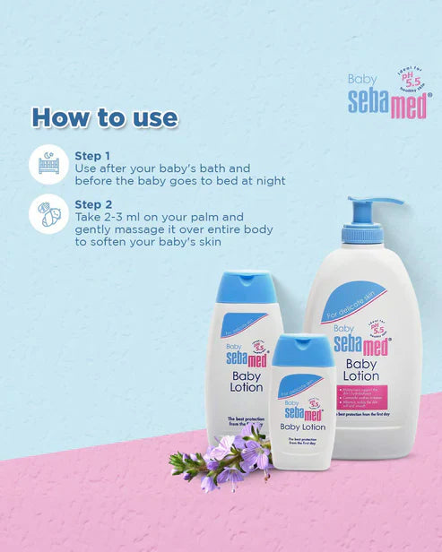 Sebamed Baby Body Lotion |Ph 5.5|Camomile & Allantoin| Dermatalogically tested| Sensitive skin