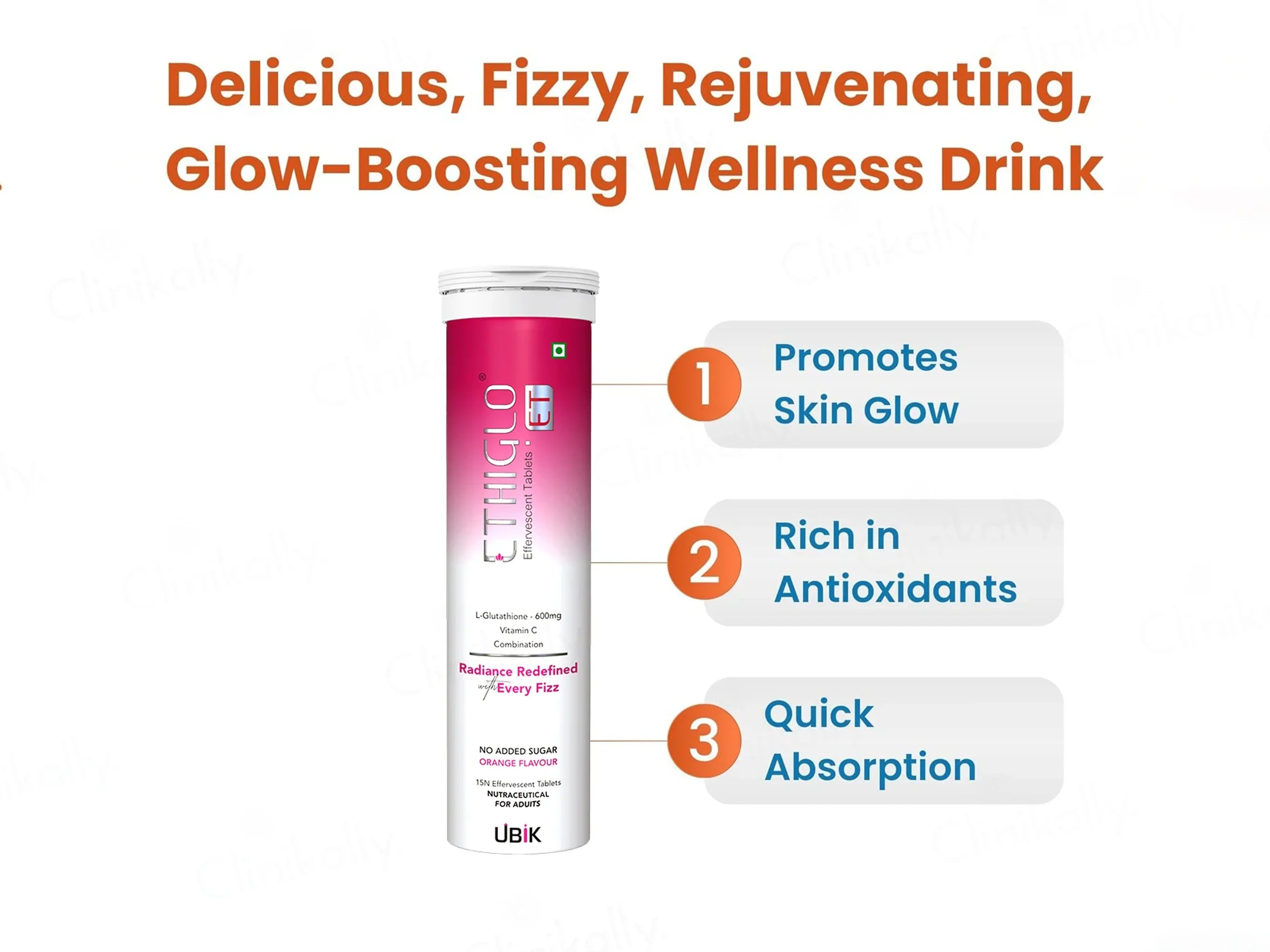 Ethiglo ET Effervescent Tablets | 15 Tablets - Skiynse Dermatologique