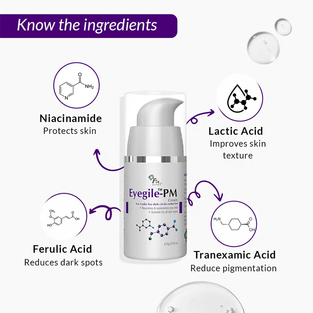 Eyegile AM & PM Cream, 30 g for Under Eye Treatment