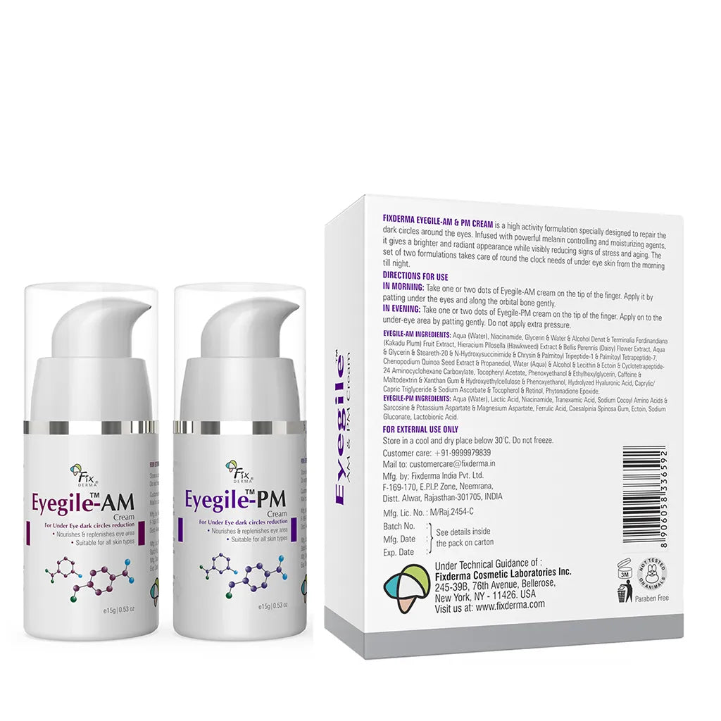 Eyegile AM & PM Cream, 30 g for Under Eye Treatment