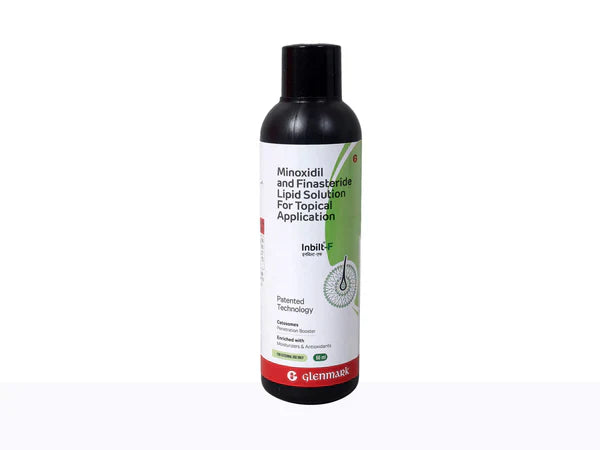Inbilt - F Topical - Bottle of 60ml Solution with Minoxidil and Finasteride