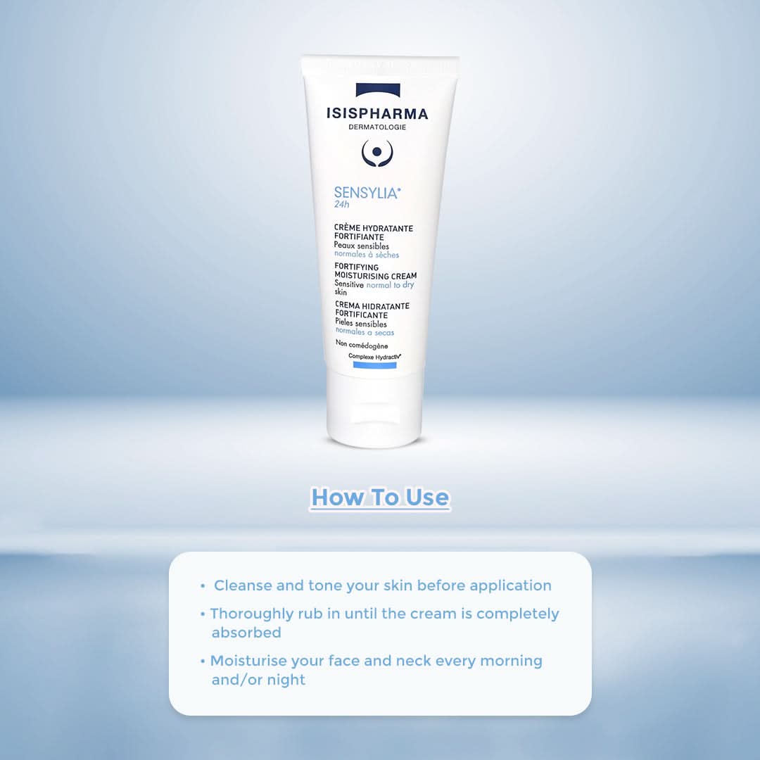 Isispharma Sensylia 24h Fortifying Moisturising Cream, 40ml