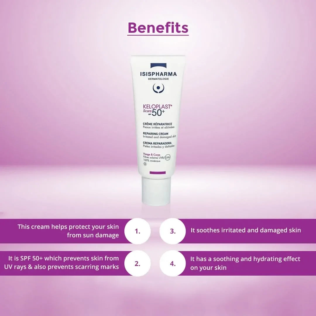 Isispharma Keloplast Scars SPF 50+ Repairing Cream 40ml