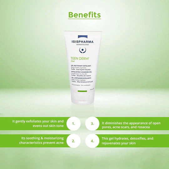 Isispharma Teen Derm Exfoliating Cleansing Gel