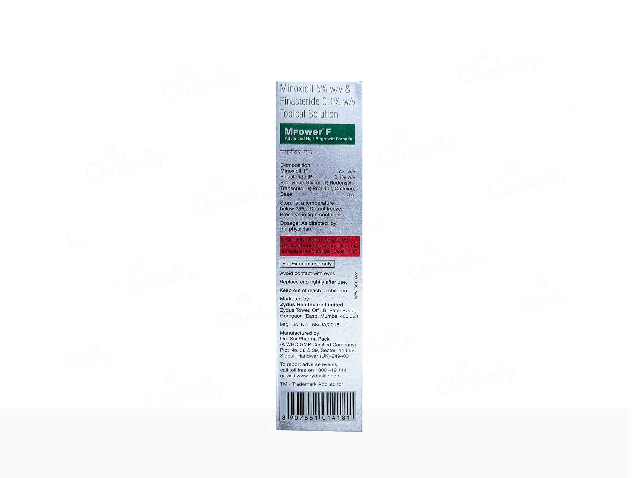 MPower F Topical Solution for Hair, 60ml - Skiynse Dermatologique