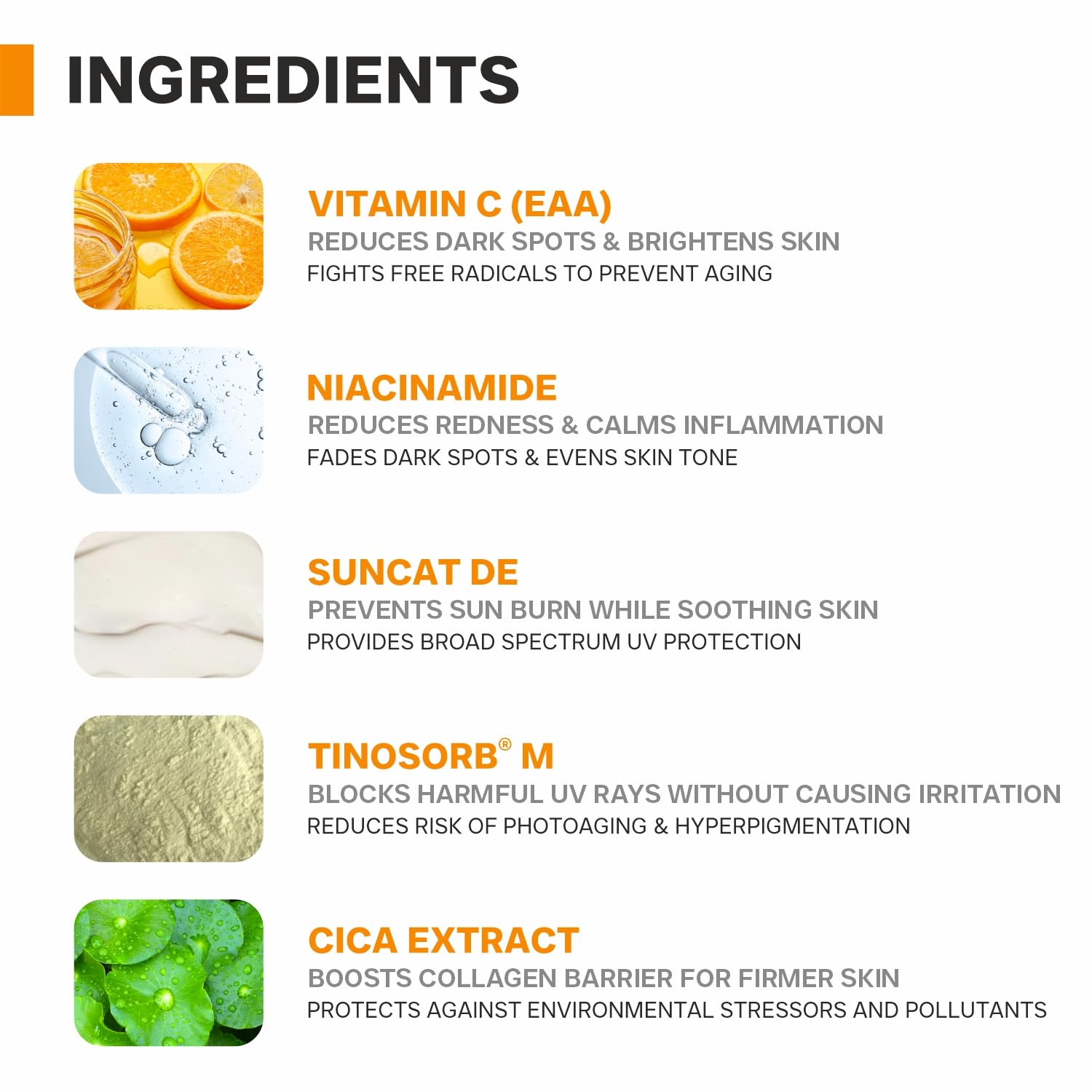 DERMATOUCH Niacinamide 2% Vitamin C Sunscreen for glowing skin | SPF 50+ PA ++++ | Quick Absorbing | Zero White Cast