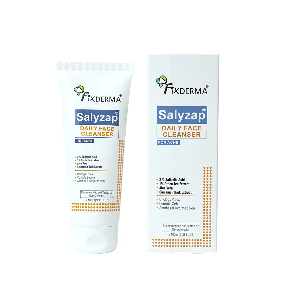 Salyzap Daily Face Cleanser | Non-Drying Cleansing Formula for Clear, Acne-Free Skin