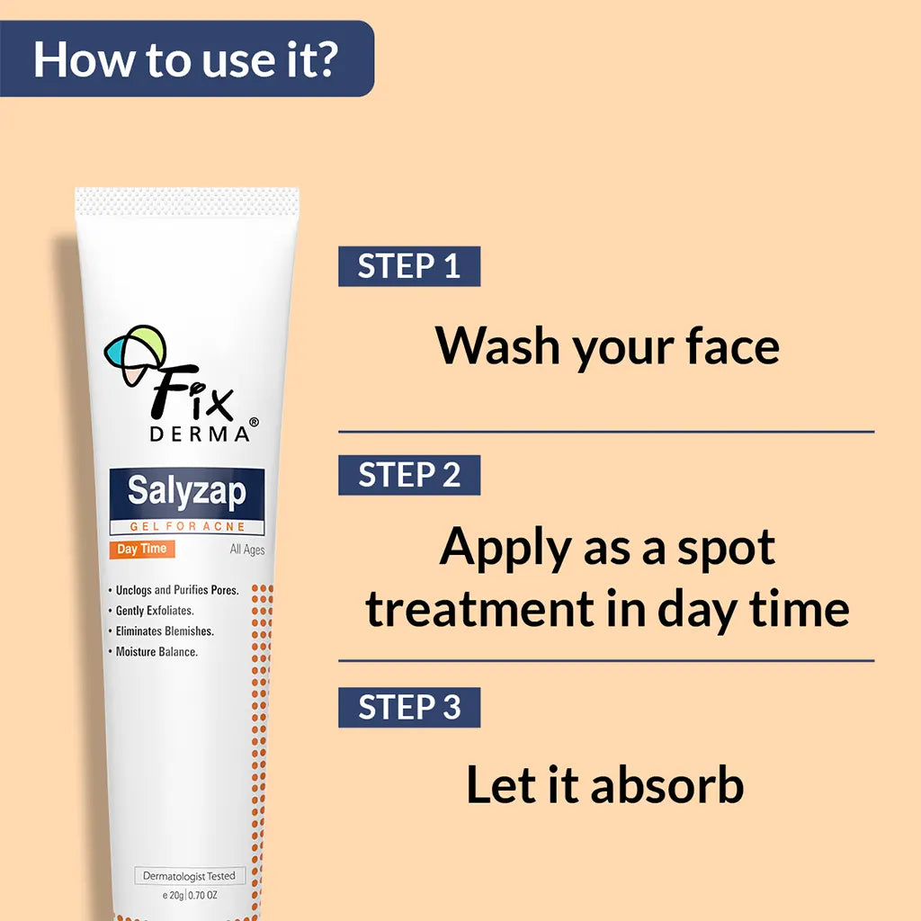 Salyzap Day Time Gel, 20g | A Step-Ahead Formulation for Acne-Prone Skin