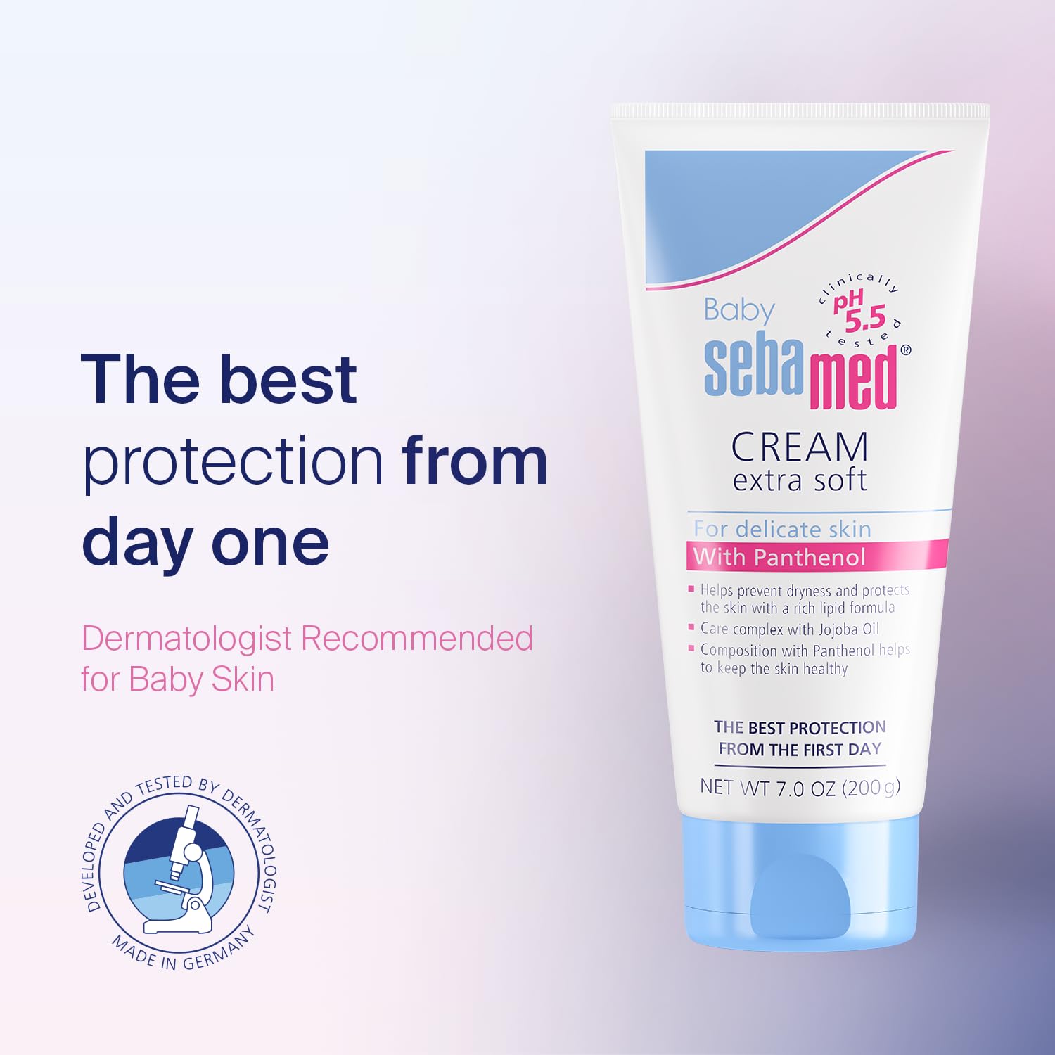 Sebamed Baby Cream Extra Soft |Ph 5.5| Panthenol and Jojoba Oil|Clinically tested| ECARF Approved