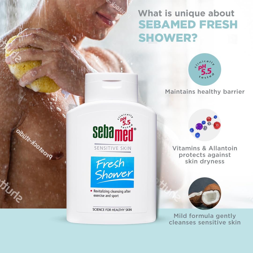 Sebamed Sensitive Skin Fresh Shower, 200 ml