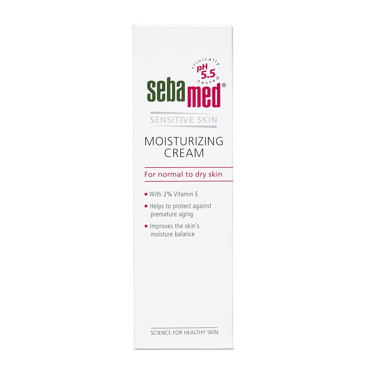 Sebamed Moisturizing Cream | Face moisturizer for men, women | pH 5.5 | Botanical oils & Vit E | Improves skin's moisture balance | Protects against premature ageing | Dermatologically tested | Paraben Free | 50 ml