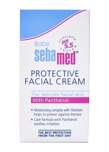 Sebamed Protective Facial Cream|pH 5.5|Baby Face Cream|Vitamin E for Soft Skin|Ideal for salivary rashes