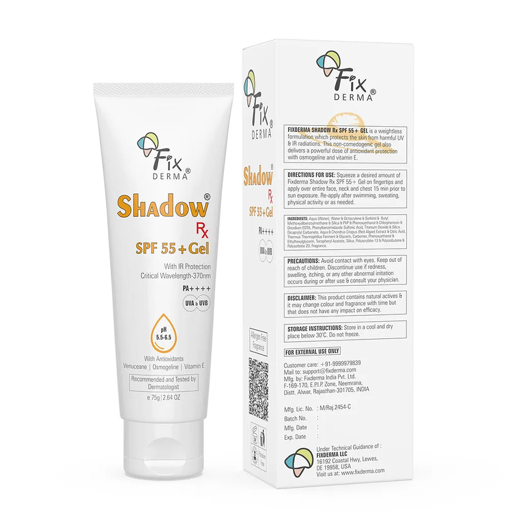 Shadow Rx SPF 55+ Gel, 75g | Lightweight SPF 55+ protection for oily & acne-prone skin