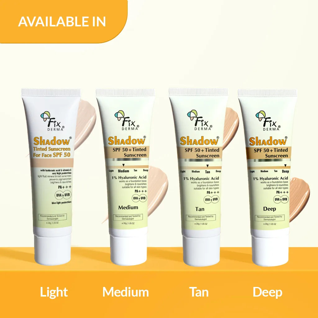 Shadow Tinted Sunscreen, 30g  For Face SPF 50 PA+++