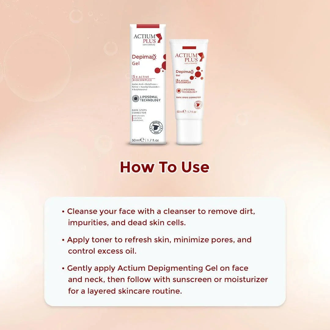Actium Plus Depimax Gel 50ml - For Dark Spots and PIH