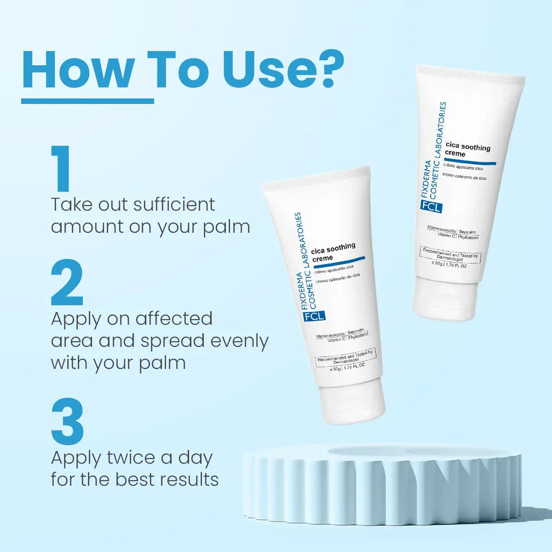 FCL Cica Soothing Creme, 50g | Soothes Irritated Skin