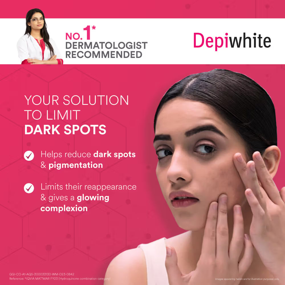 Depiwhite Peel-Off Mask For Reducing Dark Spots & Pigmentation |Face Mask For Glowing Skin | Helps in Skin Brightening & Lightening | 40ml