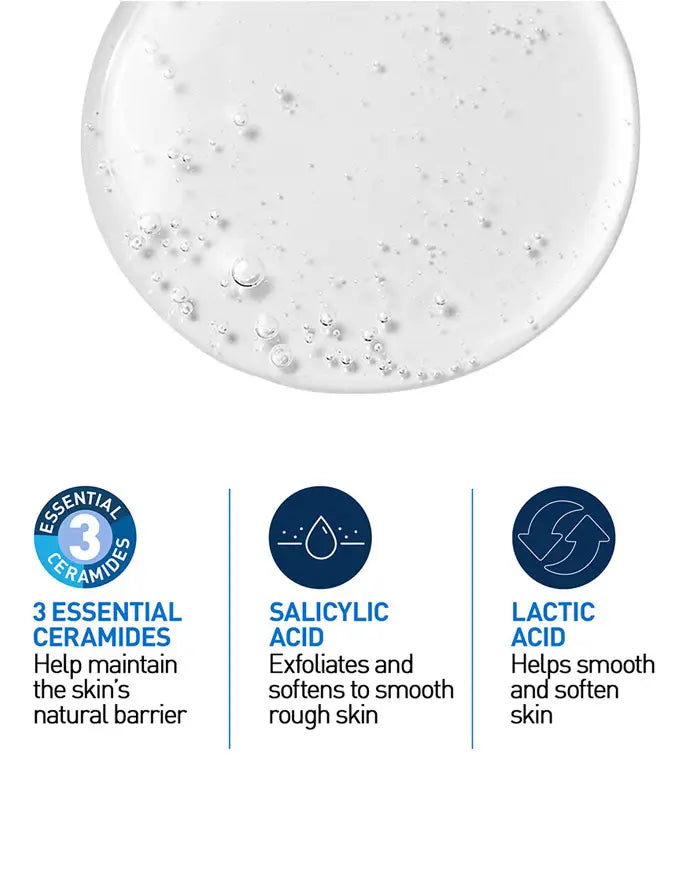 CeraVe SA Smoothing Cleanser For Dry, Rough & Bumpy Skin, contains Salicylic Acid, Ceramides & Hyaluronic acid|Dermatologist Recommended Face wash (236ml)