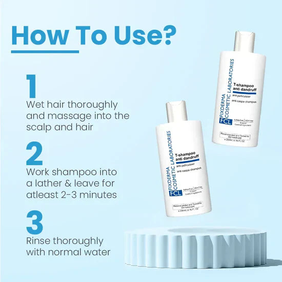 FCL T-Shampoo for Anti-Dandruff with Salicylic Acid and Tea Tree Oil, 200 ml